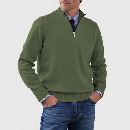 Howard – Raffinierter Half-Zip-Pullover