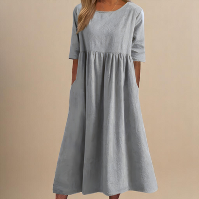 Sofia™ | Schmeichelhaftes Baumwollkleid