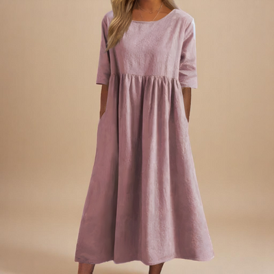 Sofia™ | Schmeichelhaftes Baumwollkleid