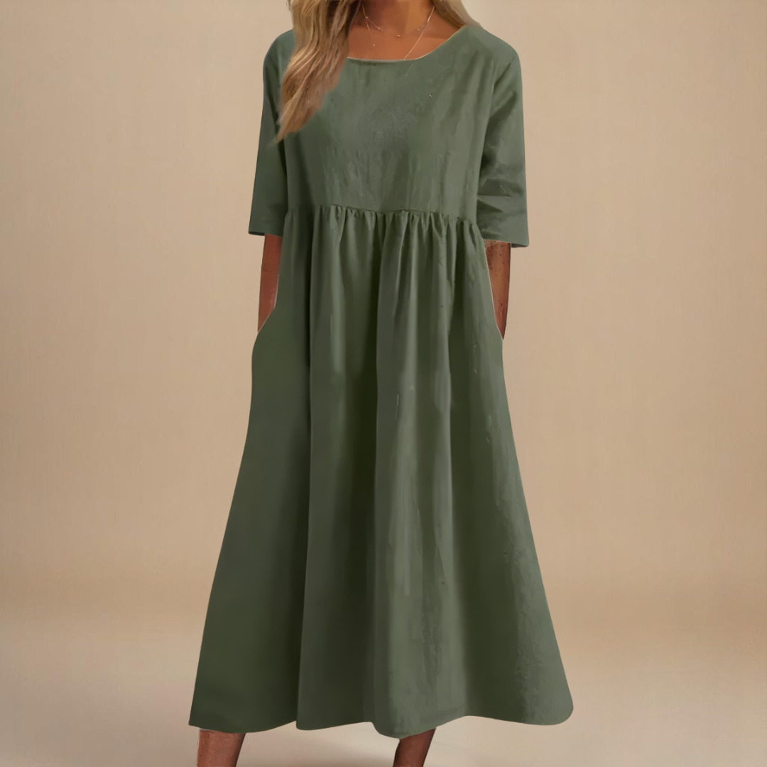 Sofia™ | Schmeichelhaftes Baumwollkleid