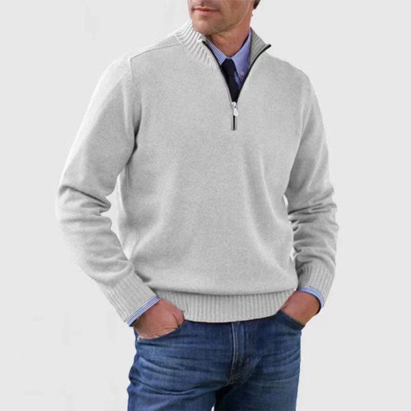 Howard – Raffinierter Half-Zip-Pullover