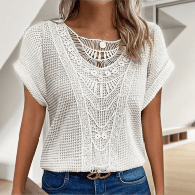 LISELOTTE - ELEGANTE BLUSE IM IBIZA-STIL