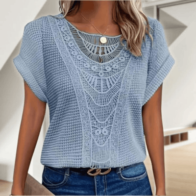 LISELOTTE - ELEGANTE BLUSE IM IBIZA-STIL