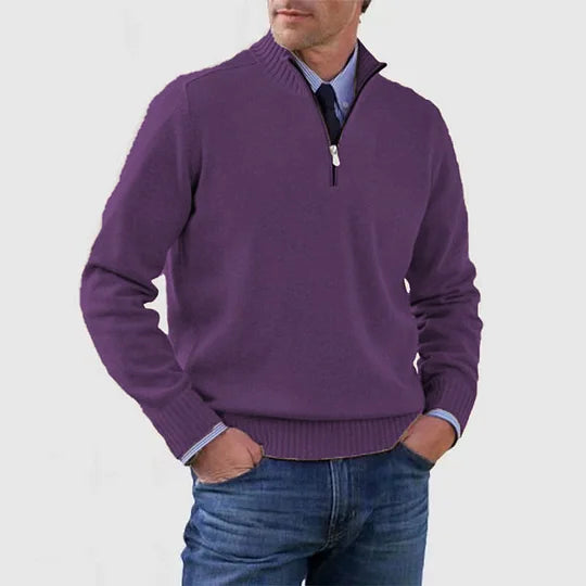 Howard – Raffinierter Half-Zip-Pullover