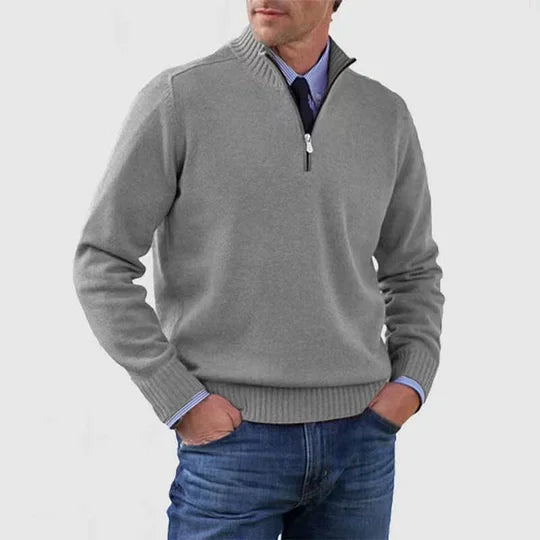 Howard – Raffinierter Half-Zip-Pullover