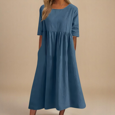 Sofia™ | Schmeichelhaftes Baumwollkleid