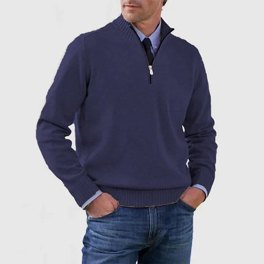 Howard – Raffinierter Half-Zip-Pullover