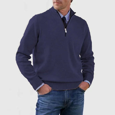 Howard – Raffinierter Half-Zip-Pullover