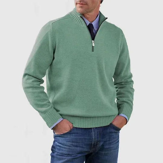 Howard – Raffinierter Half-Zip-Pullover