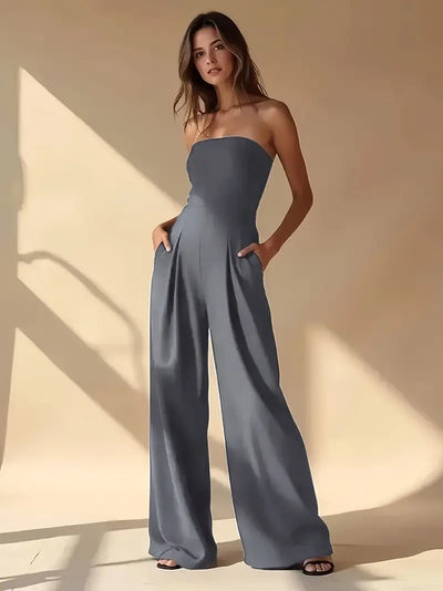 Aleia | Eleganter Overall mit weitem Bein