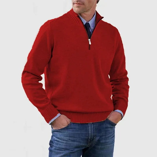 Howard – Raffinierter Half-Zip-Pullover