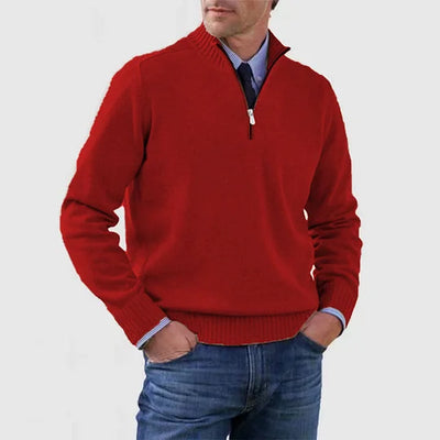 Howard – Raffinierter Half-Zip-Pullover