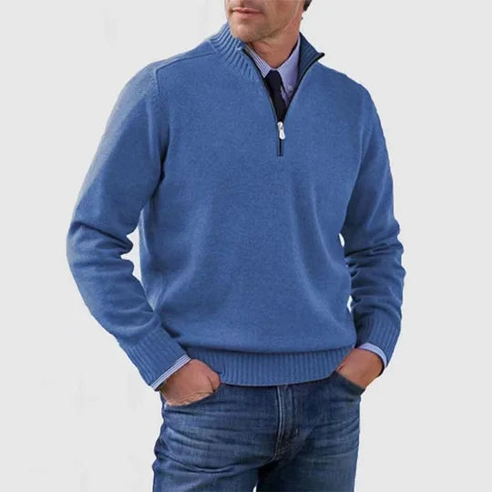 Howard – Raffinierter Half-Zip-Pullover