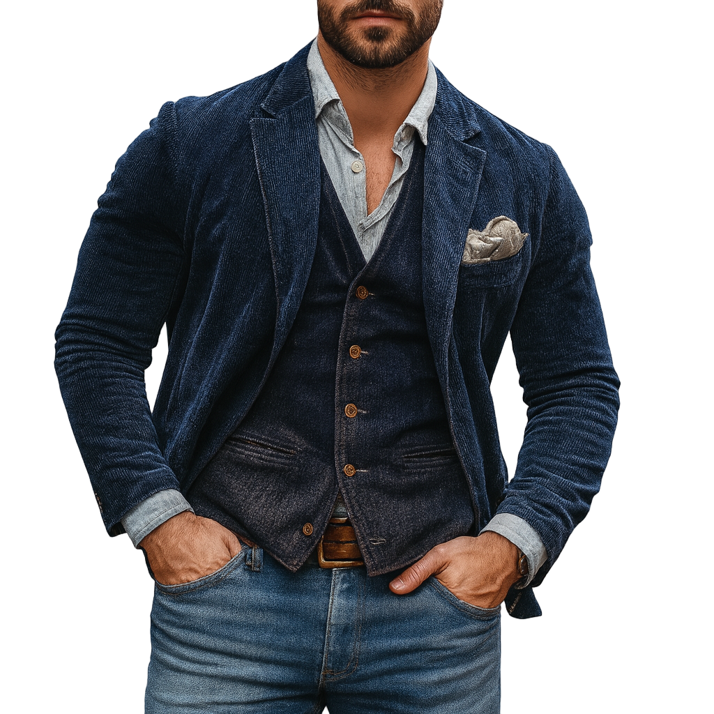 Patricio – Klassischer Blazer mit Weste