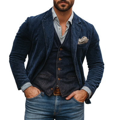 Patricio – Klassischer Blazer mit Weste