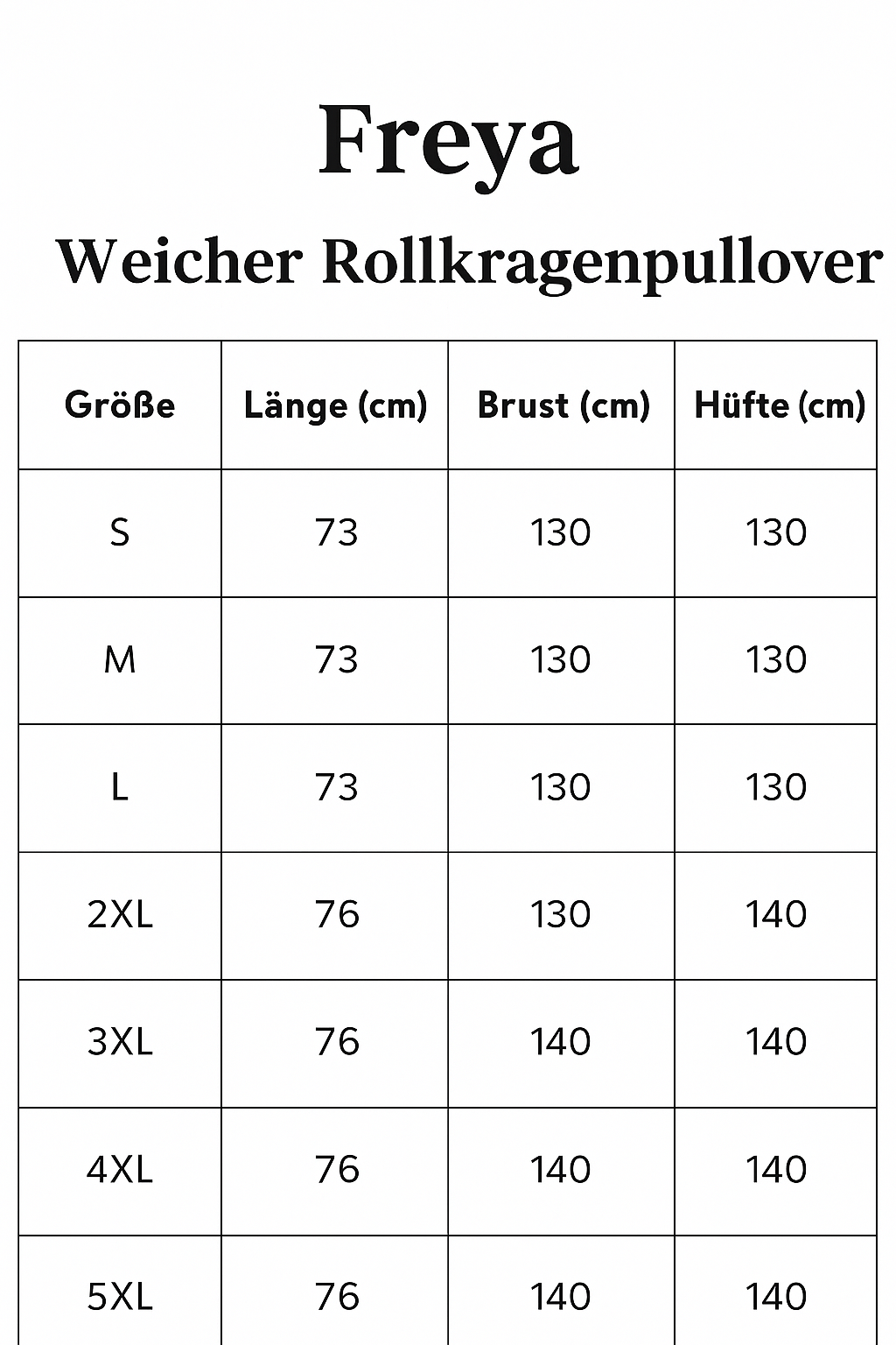 Freya | Weicher Rollkragenpullover