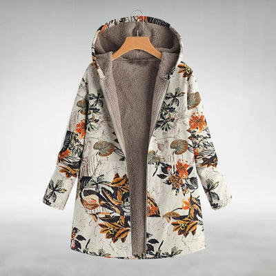Fleural – Stilvolle Fleecejacke mit Blumenmuster