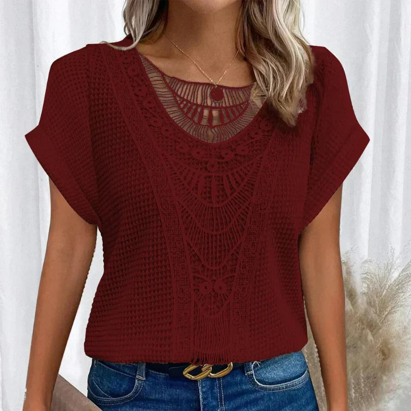 LISELOTTE - ELEGANTE BLUSE IM IBIZA-STIL