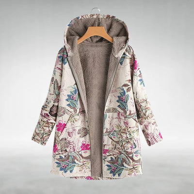 Fleural – Stilvolle Fleecejacke mit Blumenmuster