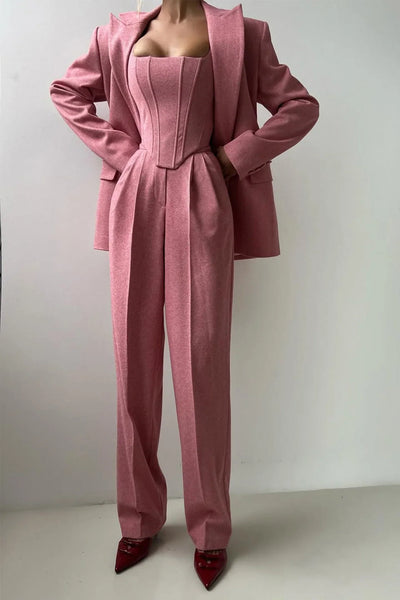 Alba™ - Dreiteiliges Set mit zweireihigem Blazer