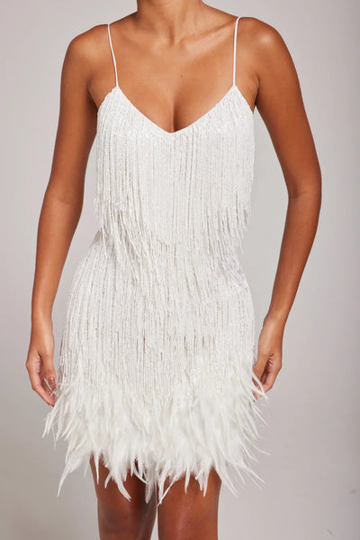 Brielle™ – Feder-Minikleid