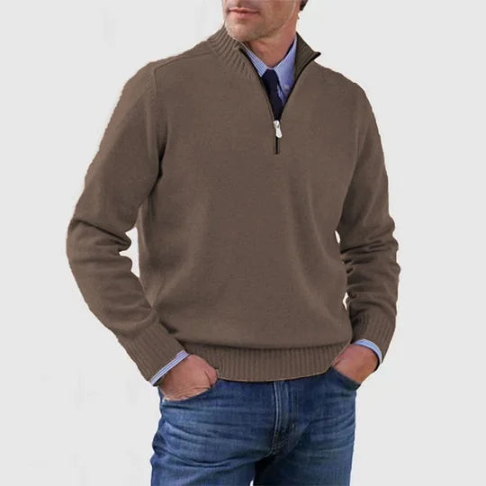 Howard – Raffinierter Half-Zip-Pullover