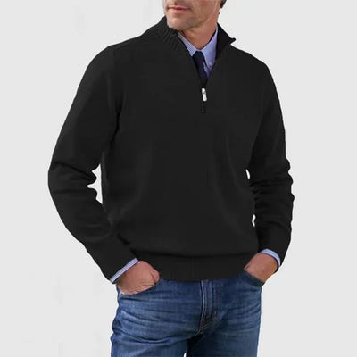 Howard – Raffinierter Half-Zip-Pullover