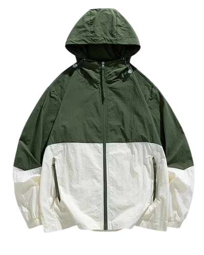 Windbreaker Jacke mit Kapuze